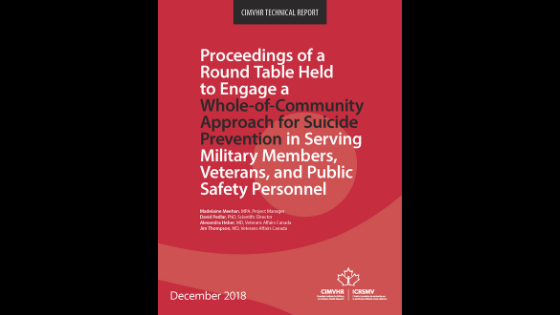 Cover of December 2018 Report on Suicide Prevention Round Table