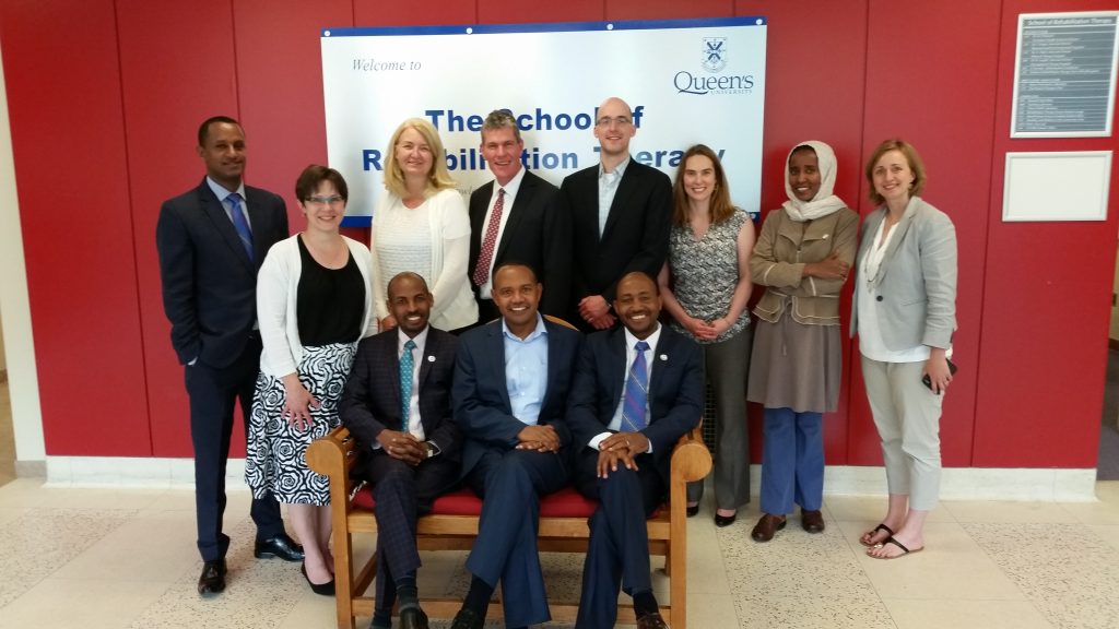 Representatives from Queen’s, the University of Gondar and The Mastercard Foundation during a visit to Kingston in May 2016.