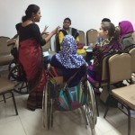 Queen’s Physical Therapy student while on clinical placement at the CRP in Bangladesh.