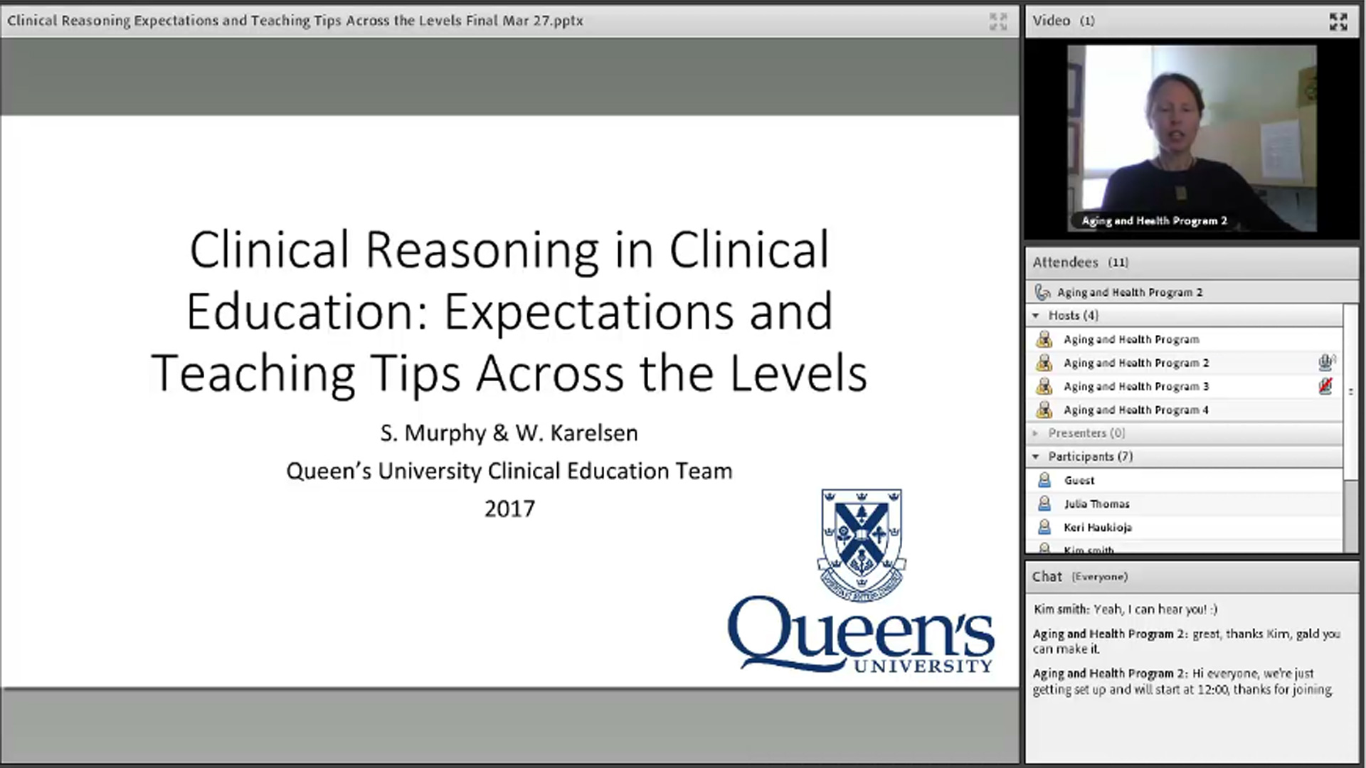 Clinical Reasoning in Clinical Education - not working